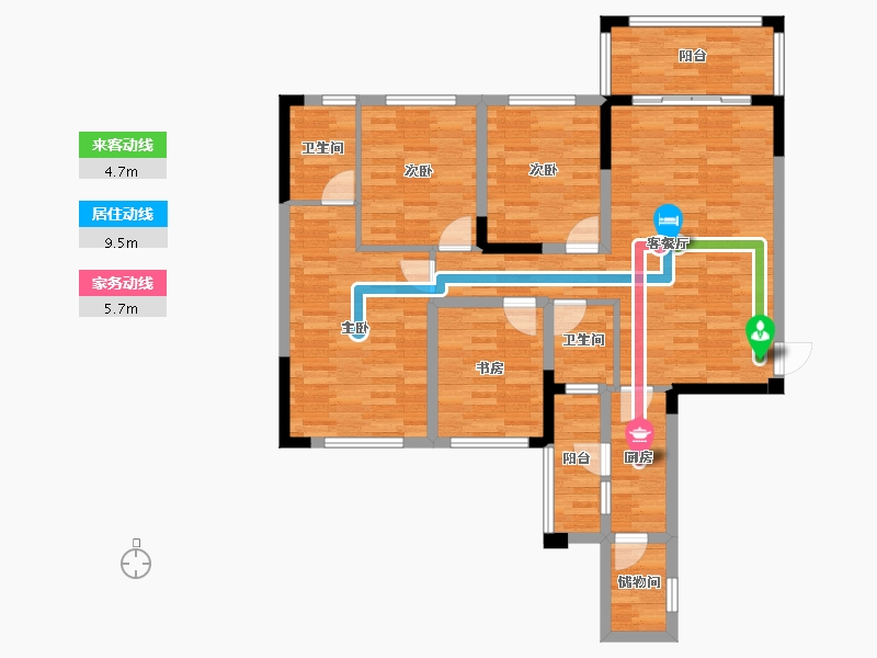 广西壮族自治区-崇左市-冠林佳园-101.94-户型库-动静线