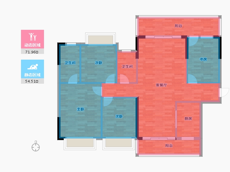 广西壮族自治区-贺州市-星都悦山府-114.89-户型库-动静分区