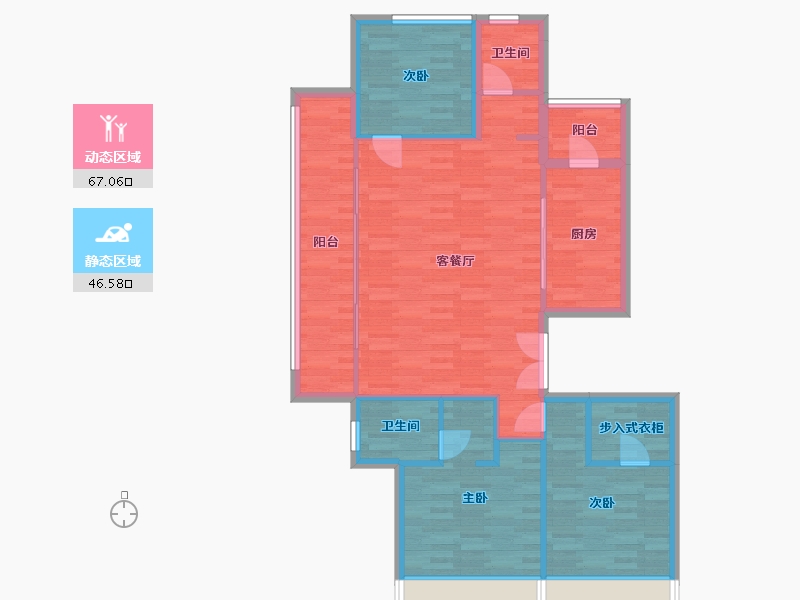 浙江省-杭州市-北大资源颐和江南-103.18-户型库-动静分区