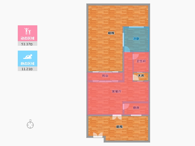 云南省-昆明市-温泉山谷-135.12-户型库-动静分区