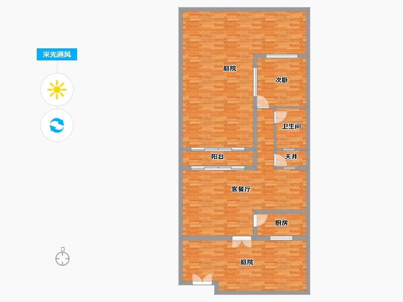 云南省-昆明市-温泉山谷-135.12-户型库-采光通风