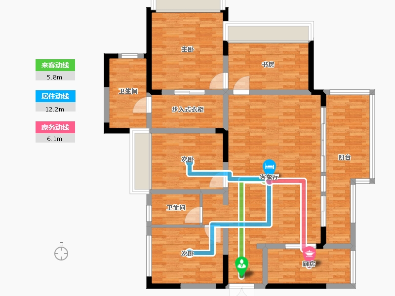 四川省-成都市-青秀未遮山-118.66-户型库-动静线