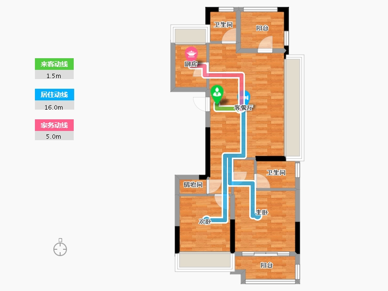 浙江省-杭州市-上实海上海-67.49-户型库-动静线