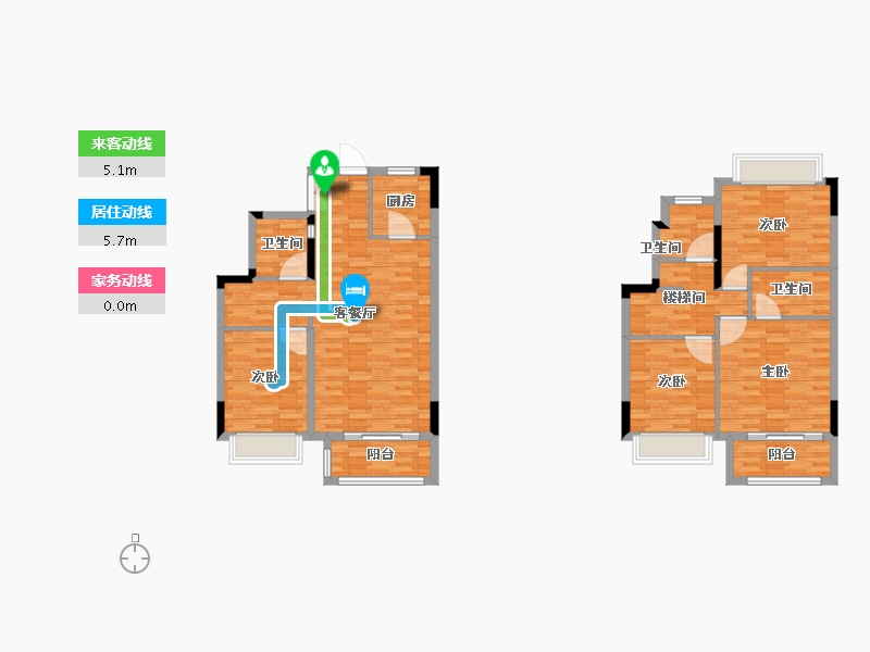 福建省-福州市-融侨阳光城方圆-120.00-户型库-动静线