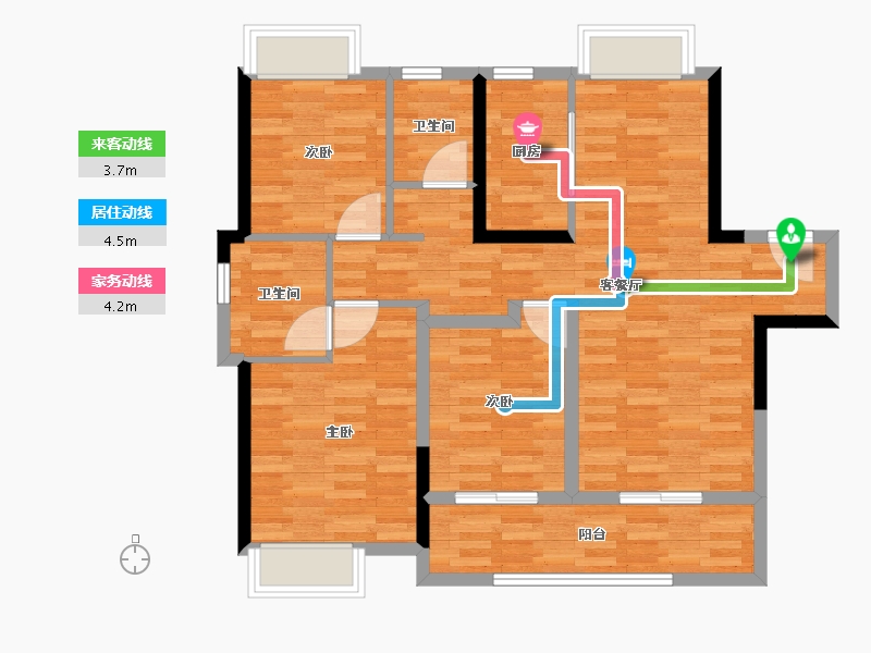 湖北省-武汉市-融创城-87.36-户型库-动静线