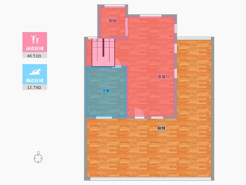 河北省-张家口市-下花园阿尔卡迪亚-121.24-户型库-动静分区