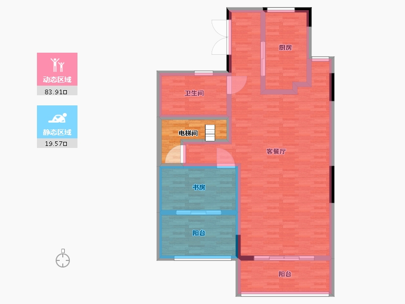 上海-上海市-同济晶萃-98.01-户型库-动静分区