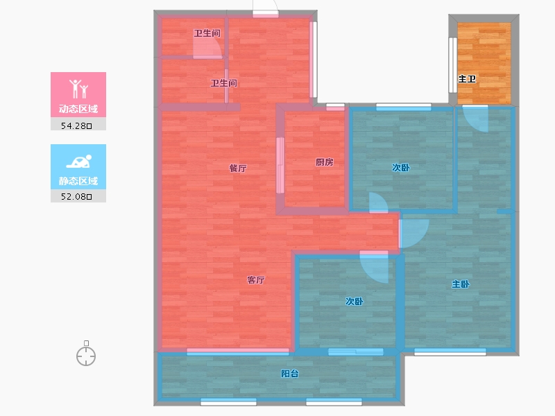 湖南省-张家界市-丽景天下-99.71-户型库-动静分区