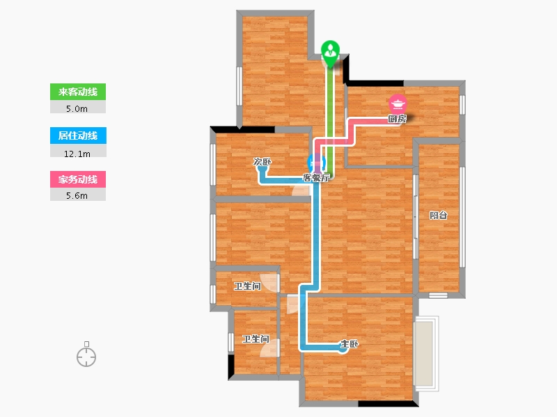 广东省-东莞市-盛和雅居-121.50-户型库-动静线