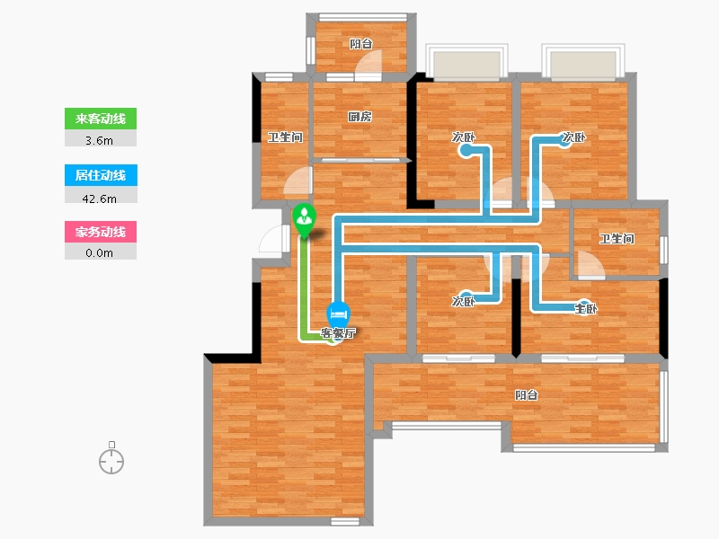 四川省-成都市-正成源筑-118.09-户型库-动静线