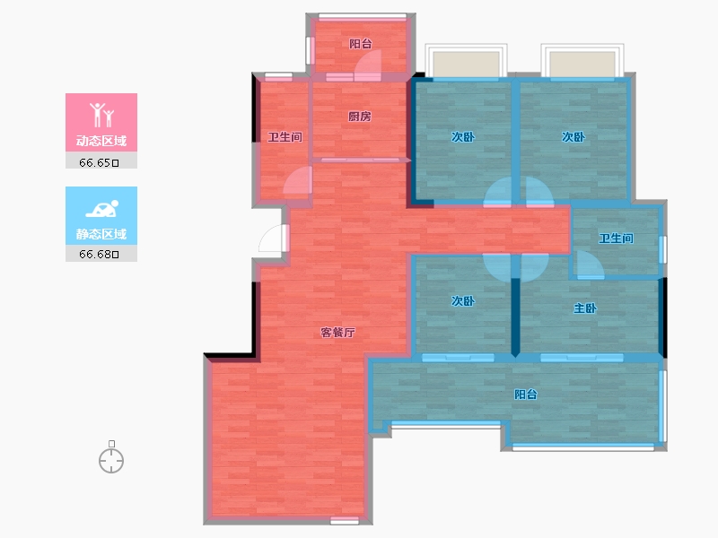 四川省-成都市-正成源筑-118.09-户型库-动静分区