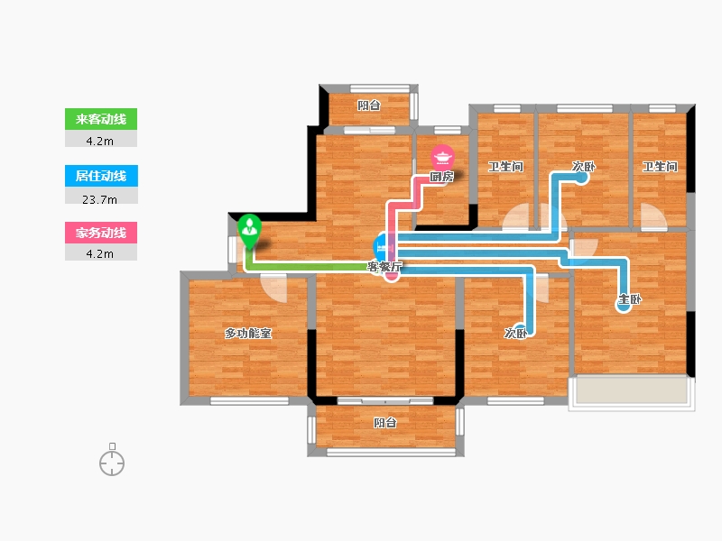 广东省-肇庆市-肇庆碧桂园-104.09-户型库-动静线