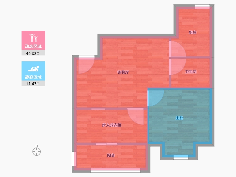 河南省-郑州市-安泰金苑-46.04-户型库-动静分区