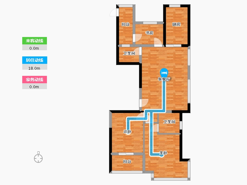 浙江省-嘉兴市-汇高百悦府-90.00-户型库-动静线