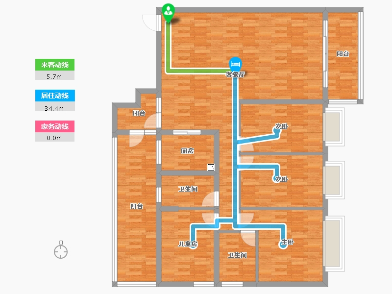 广东省-惠州市-明华花园-130.00-户型库-动静线