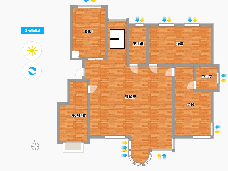 浙江省-绍兴市-新新-152.47-户型库-采光通风