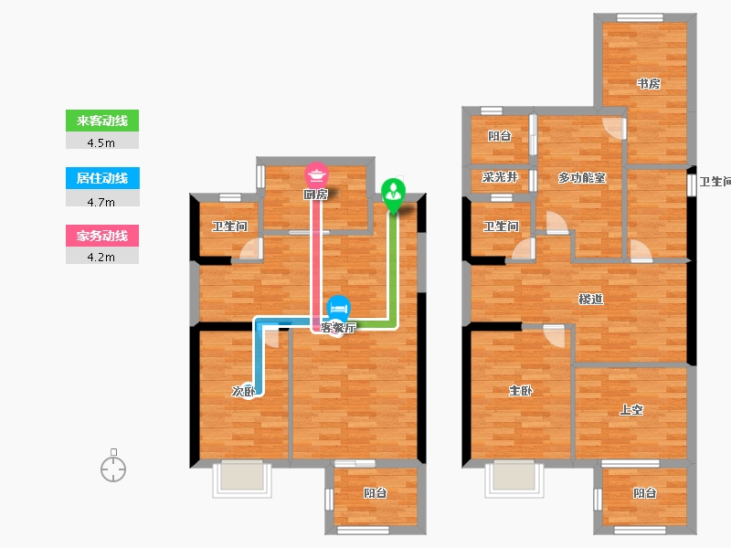 湖南省-长沙市-澳海谷山府-116.30-户型库-动静线