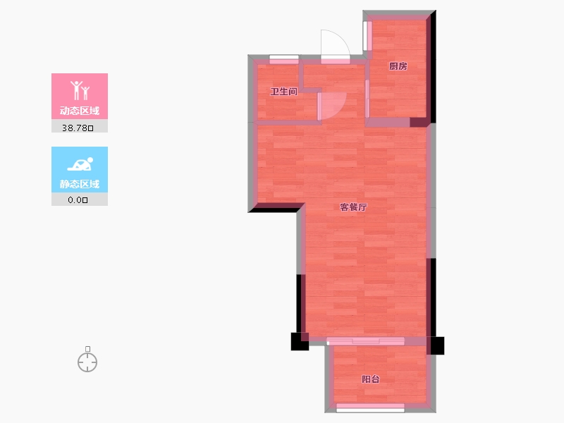 福建省-福州市-融信澜天-34.40-户型库-动静分区