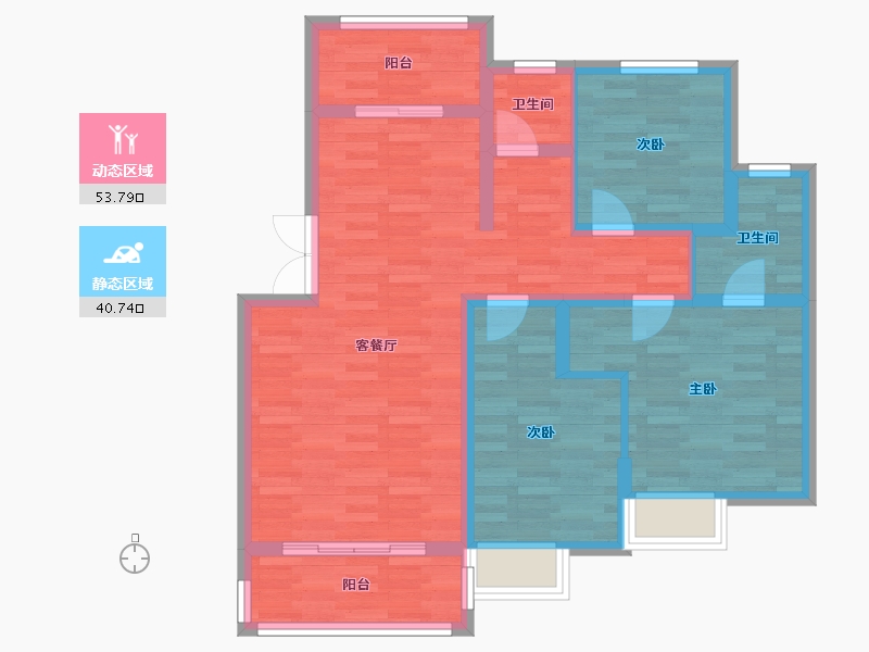 山东省-枣庄市-东湖经典-84.05-户型库-动静分区