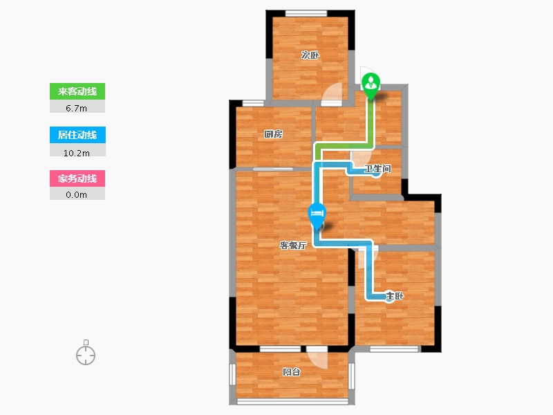 山东省-青岛市-招商雍华府-79.63-户型库-动静线