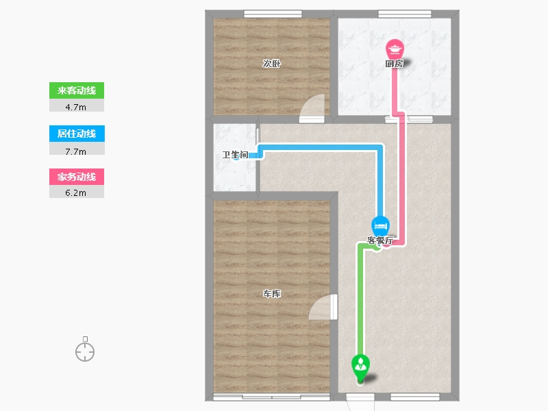 四川省-成都市-新团小区-84.51-户型库-动静线