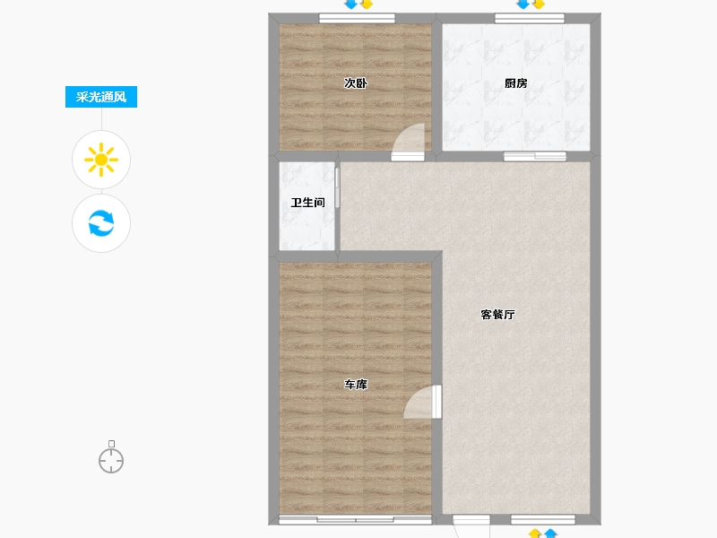 四川省-成都市-新团小区-84.51-户型库-采光通风