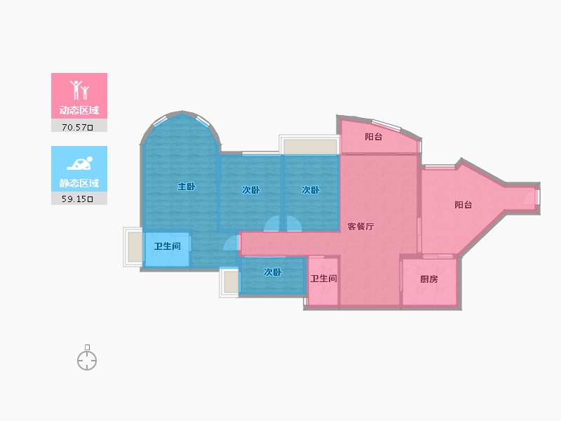 广东省-广州市-历德雅舍-118.83-户型库-动静分区