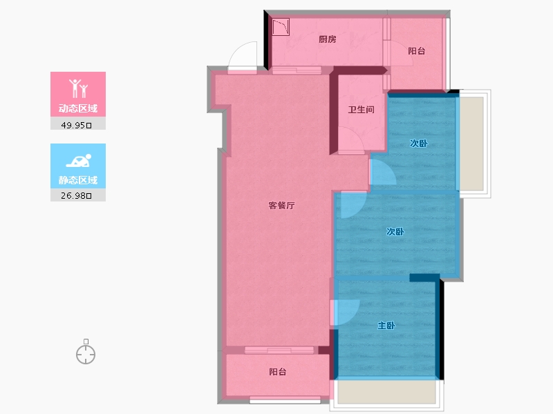 广东省-深圳市-满京华云著-68.30-户型库-动静分区