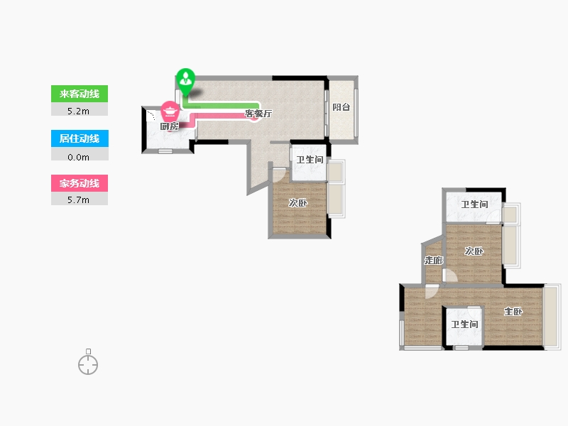 广东省-广州市-保利阅云台-106.66-户型库-动静线