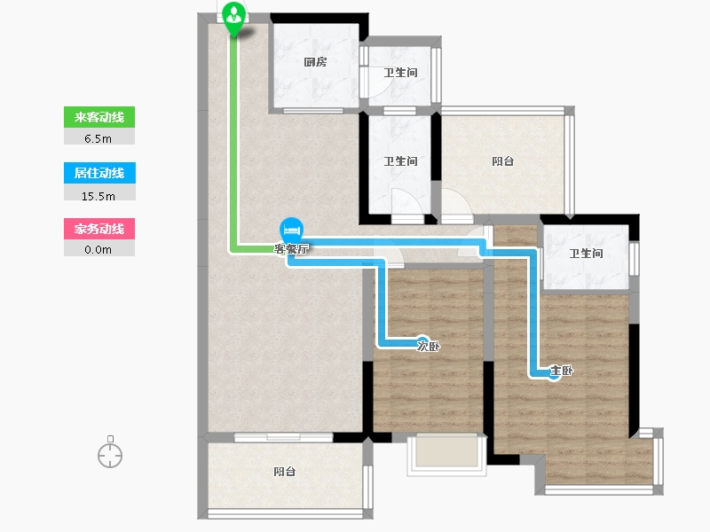 广西壮族自治区-玉林市-玉林奥园康城-95.31-户型库-动静线