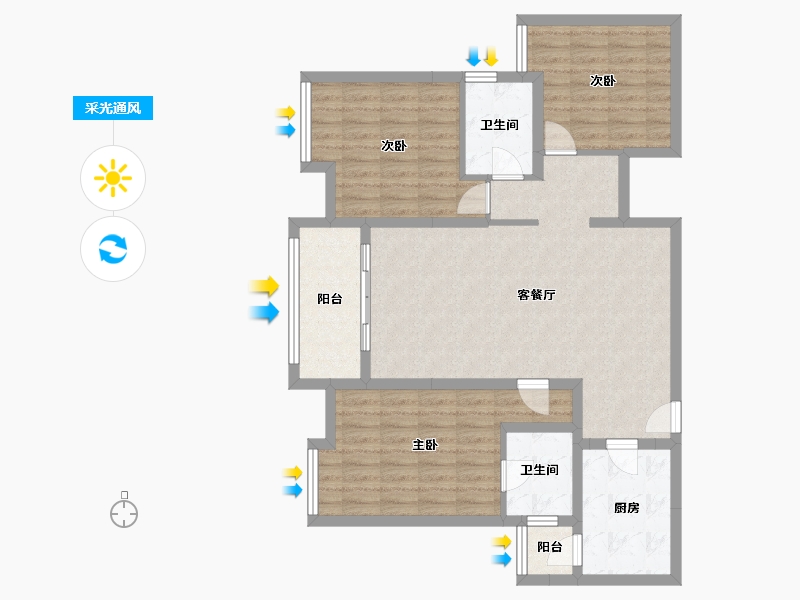 贵州省-遵义市-新浦家居-99.04-户型库-采光通风