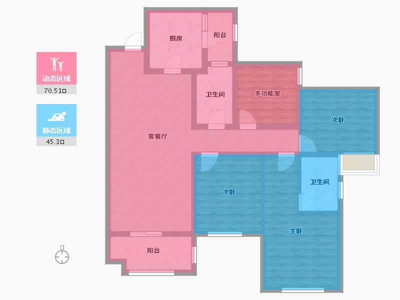 四川省-成都市-保利天汇-102.22-户型库-动静分区