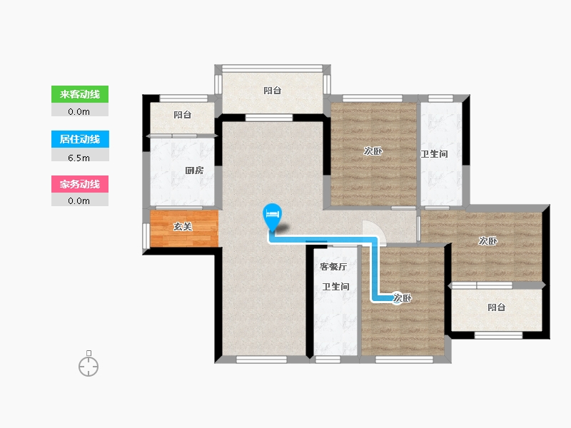 广东省-深圳市-京基御景珑庭-91.02-户型库-动静线