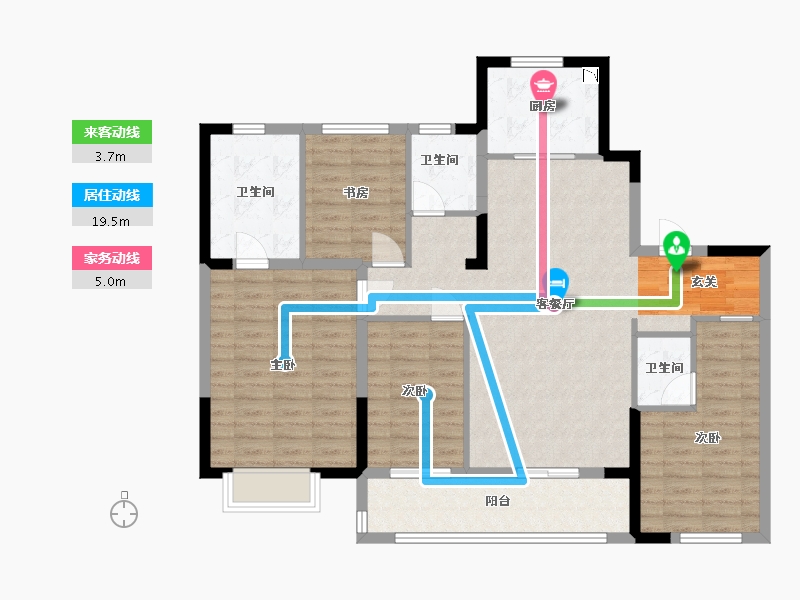 江苏省-南京市-中建熙元府-113.44-户型库-动静线