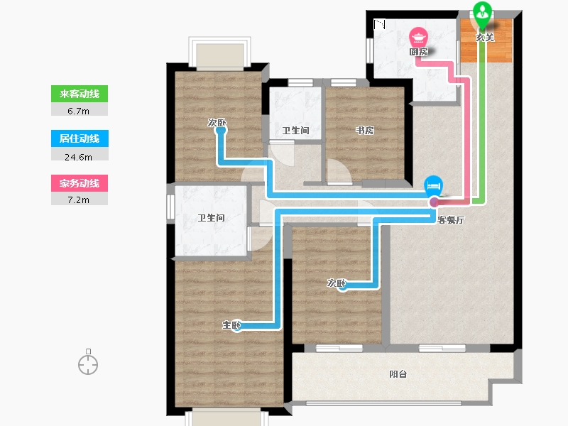 江苏省-南京市-雅居乐雅尊府-112.01-户型库-动静线