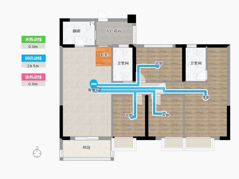 福建省-漳州市-大唐名门印象-100.62-户型库-动静线