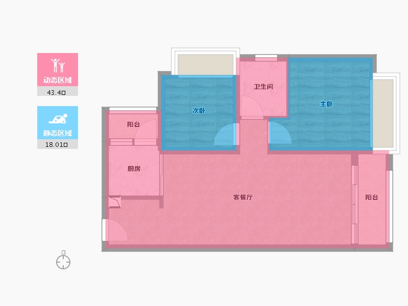 广西壮族自治区-梧州市-金湖湾-54.24-户型库-动静分区