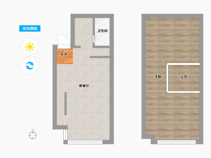 浙江省-宁波市-星悦中心-44.15-户型库-采光通风