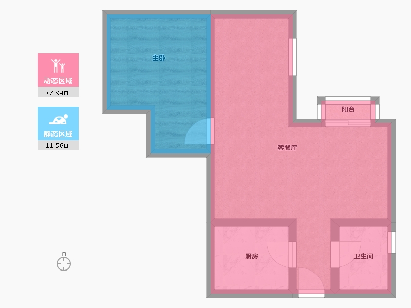 北京-北京市-京棉新城-43.17-户型库-动静分区