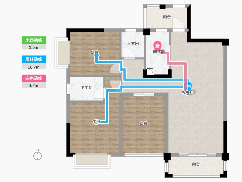 广西壮族自治区-桂林市-半岛豪庭-98.42-户型库-动静线