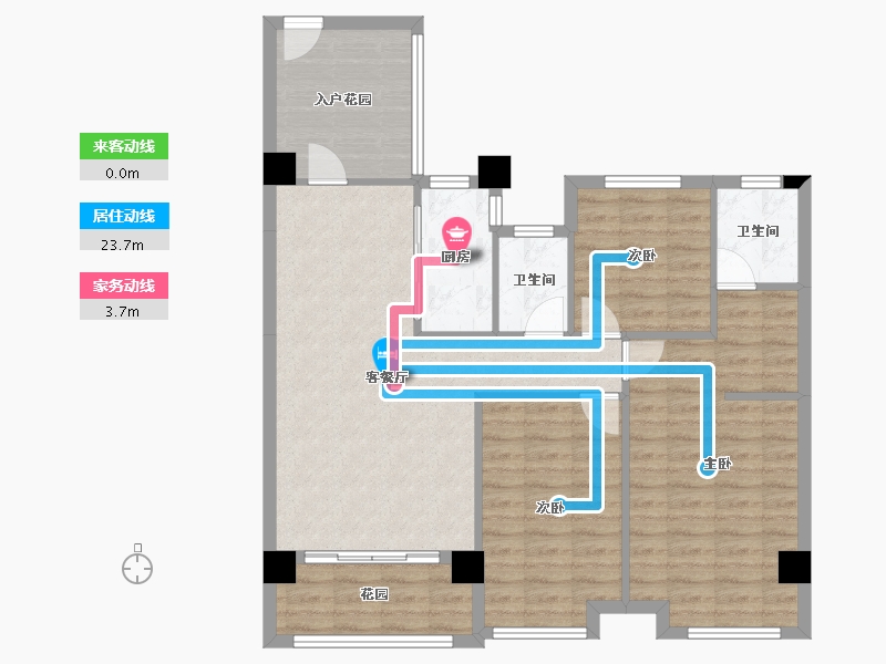 广西壮族自治区-南宁市-宾阳中央城1 号楼-96.24-户型库-动静线