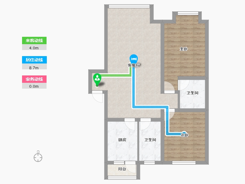 辽宁省-阜新市-世纪豪庭-78.51-户型库-动静线