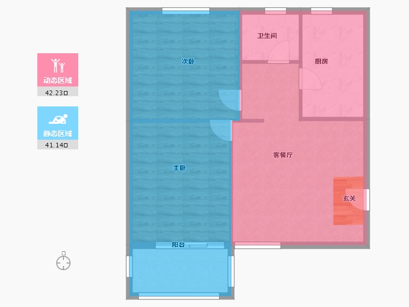 安徽省-合肥市-山湖苑东区-76.54-户型库-动静分区