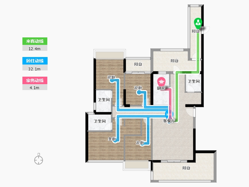 广东省-汕头市-御海天宸-135.43-户型库-动静线