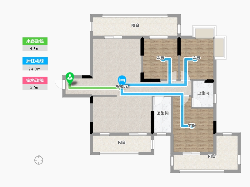 湖南省-衡阳市-雅士林御苑-111.94-户型库-动静线