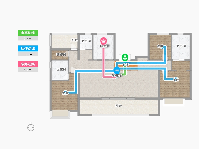 安徽省-合肥市-恒基旭辉铂悦・天汇-152.72-户型库-动静线