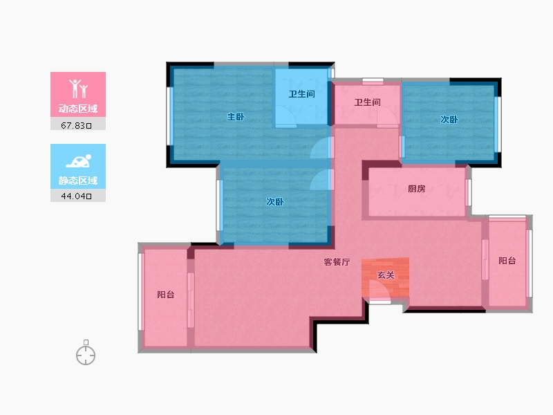 四川省-成都市-中交牧山美庐-99.14-户型库-动静分区