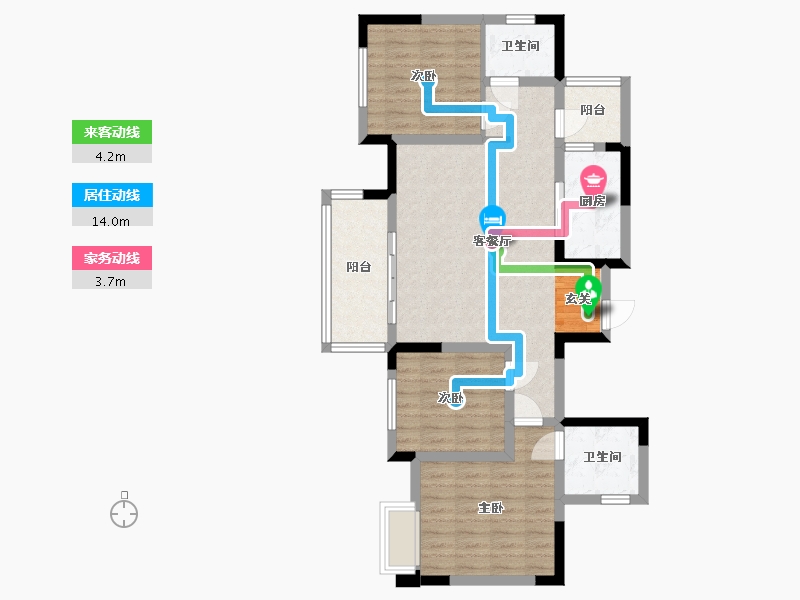 四川省-成都市-中交牧山美庐-84.14-户型库-动静线