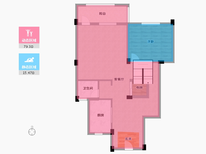 广西壮族自治区-南宁市-广源华府-84.66-户型库-动静分区