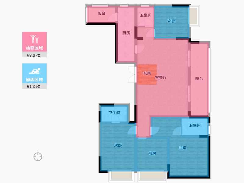 四川省-成都市-人居越秀紫云府项目-115.56-户型库-动静分区